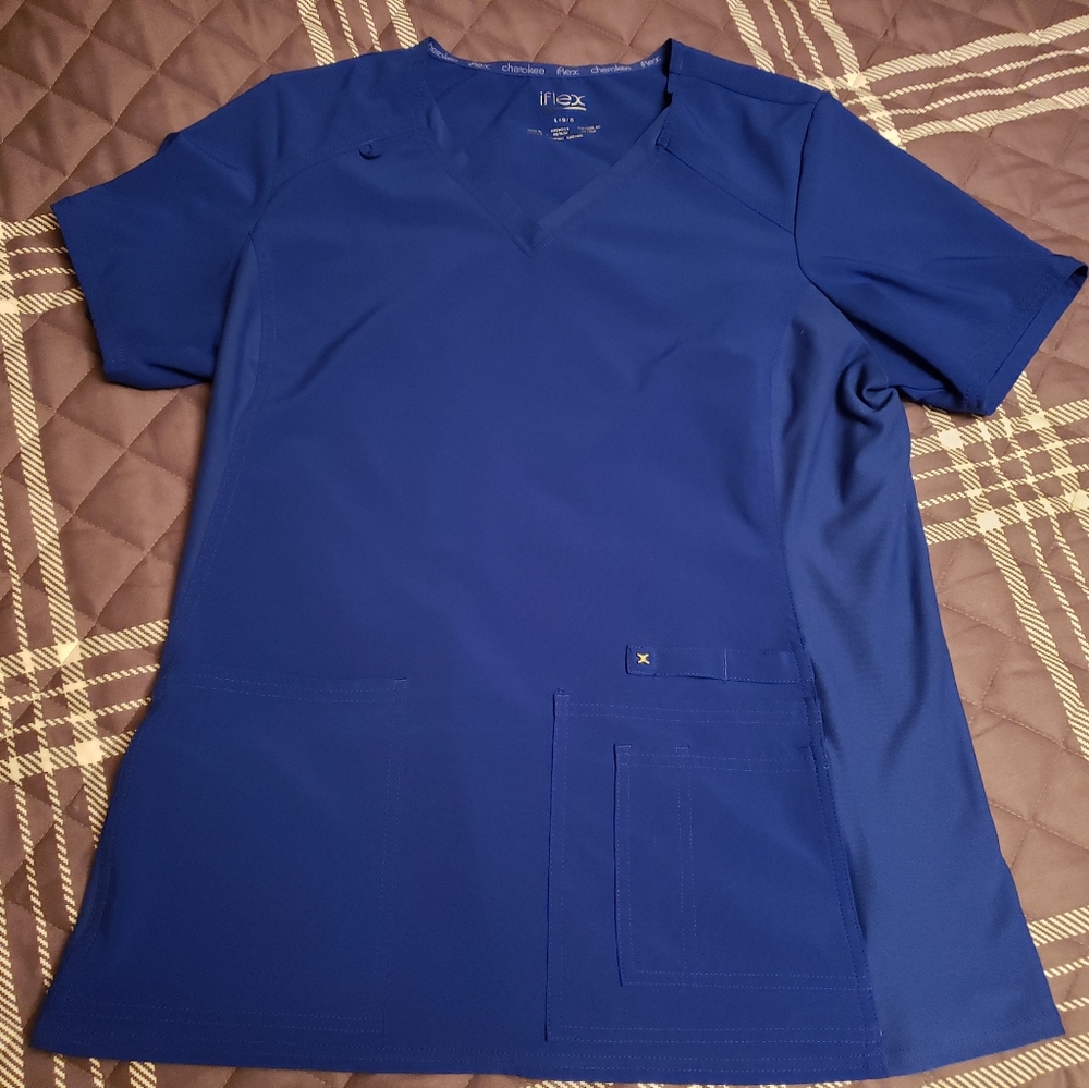 Cherokee Iflex Scrub top, size Large